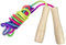 Maxentico 250 cm Corde a Sauter Enfant, Réglables Elastique Jeux a Sauter, Corde a Saute avec Poignée En Bois, Corde à Sauter d'Exercice pour Enfants pour Garçon Fille, Exercice(Couleur Arc-En-Ciel)