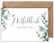 WBdesignz Elegante Notfallkörbchen-Karte - Notfallkörbchen - Bitte bedient euch - Stilvolle Hinweiskarte für Gäste Hochzeiten, Taufen und Geburtstage Nette Geste (DIN A6)