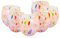 MurArt Bicchieri di Murano Set da 6 bicchieri da 400ml Collezione Marea in vetro soffiato a mano in lavorazione artigianale Made in Italy (Rosa, Bicchiere 6pz)