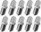 cyclingcolors 10x Glühbirne glühlampe 12V 4W BA9S Autolampe Birnen Auto Bremslicht Standlicht Ruecklicht Innenraumbeleuchtung Innenbeleuchtung Signallampe, Weiß