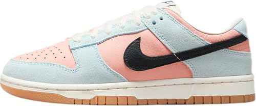 Nike Women's Dunk Low Sneakers, Glacier Blue/Arctic Orange/Pale Ivory/Off Noir, 4.5 UK