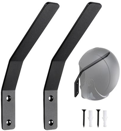 Porta Casco Moto Da Parete, Moto Casco Supporto Per A Muro Bici Cappotti Berretti Baseball E Rugby, Giacca Borse Parete Espositore, 2 Pezzi
