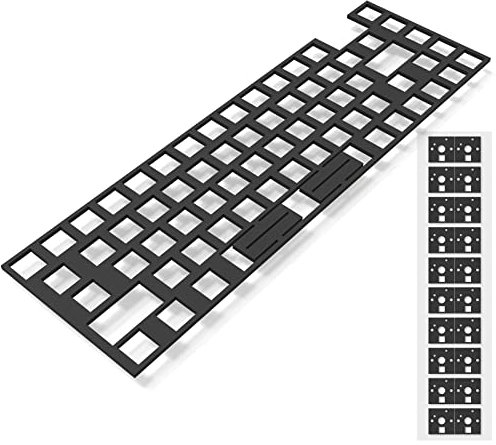 RUNJRX Poron-Schaumstoff für Tastatur-Leiterplatten, 64er-Layout, Poron-Schalterpads, 120 Stück und Tastatur-Schalldämpfer für benutzerdefinierte Tastaturen