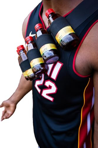Mensah Events Magnum Holder | Drink Holster | Tonic Wine Belt | Drink Strap | Chest Bandolier | Bottle Carrier