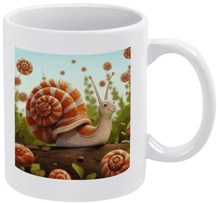 Tazza Cute Snail Tazza Colazione Creativa Tazza da caffè Moderne Tazze da tè per tè Colazione caffè 330Ml