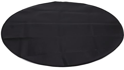 Bajo la alfombrilla para barbacoa, almohadilla de suelo para barbacoa, redonda, 2 capas, paño de fibra de vidrio recubierto de silicona, lámina ignífuga, almohadilla de suelo para césped, fumadores,