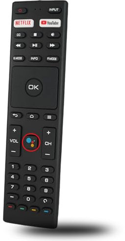 Voice Replacement Remote Control Compatible for JVC Android TV AV-H323115A RM-C3416 RM-C3329 RM-C3359 RC-N2409 RM-C3369