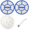 Lot de 3 filtres de rechange pour aspirateur Karcher VC3 avec une brosse de nettoyage