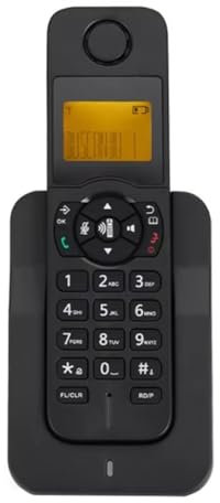 Knoruley D1005 Telefono Cordless Espandibile Home Office Telefono Cordless Espandibile Chiamata Vivavoce con ID Chiamante Spina UE