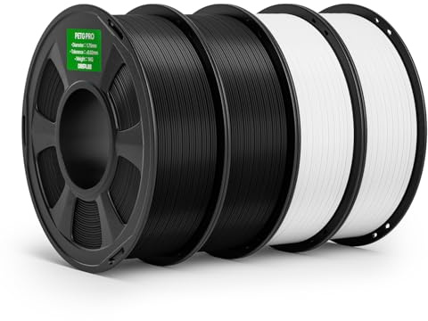 DEEPLEE PETG PRO Filament 1.75mm Schwarz 2KG Weiß 2KG