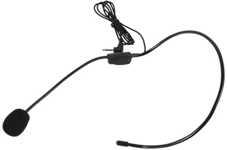 Black Plastic Headset Costume Prop for Kids and Adults | Realistic Design, Lightweight Build, Children's Shows and Bars, Enhances Performances a Simulated Microphone Look