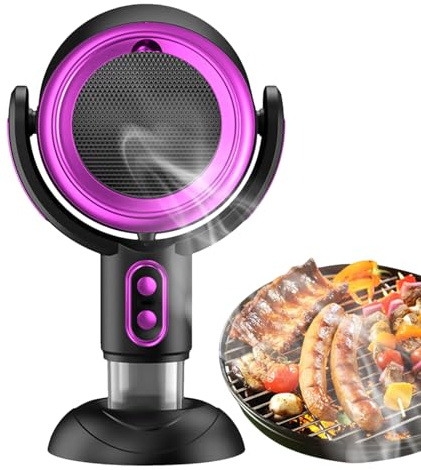Portable Range Hood | Desktop Cooking Ventilation Extractor Mini Kitchen Air Filter Fan Featuring Two Speed Adjustment, Quiet opertion Design, USB Rechargeable Fume Purifier For Home Counter Space