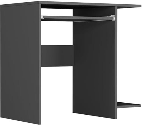 Framire Schreibtisch Anthrazit 80x50x75 cm – Kleiner Computertisch, Bürotisch für Home Office, Schlafzimmer & Studio, Modern N-5