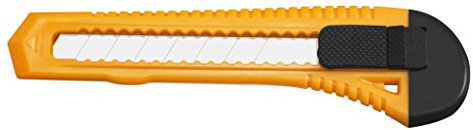 'Westcott Cutter Office, lame 18 mm, en plastique, orange/noir, 1 pièce, E de 84003 BP