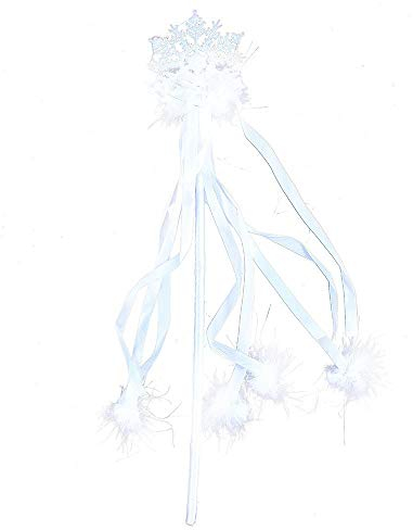Arpex Traumhaft schöner Zauberstab Schneeflocke für die kleine Winterprinzessin