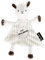 LES DEGLINGOS - DOUDOU Baby Muchachos le lama - Velours côtelé ultra doux - Idée cadeau - Dès la naissance - 28 cm - Blanc