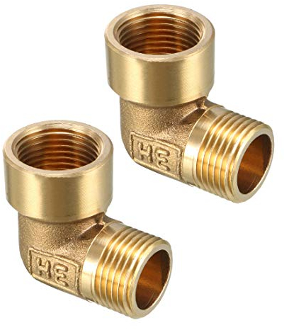 Carte de Source Laiton Coude à 90 degrés Raccord de tuyau Raccord Pneumatique Coupler Tuyau pièces