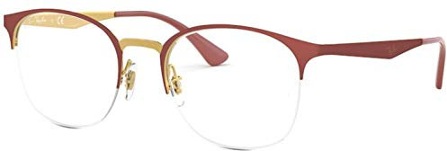 Ray-Ban Unisex RX6422 Lesebrille, RED, 51