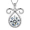 Aurora Tears Aries Necklace 925 Sterling Sliver 12 Zodiac Pendant Constellation April Birthstone Necklaces CZ Horoscope Jewellery Gift for Women and Girls DP0134B