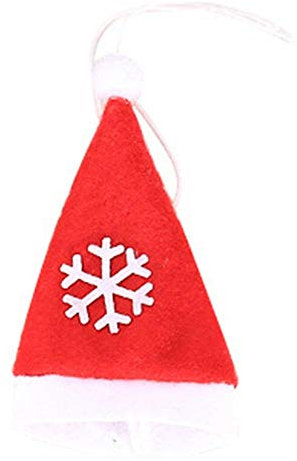 Aeromdale Weihnachten Dekoratives Geschirr Xmas Caps Besteckhalter Messer Gabel Set Löffel Tasche Weihnachtsdekor Tasche - # B - 10 teil/satz
