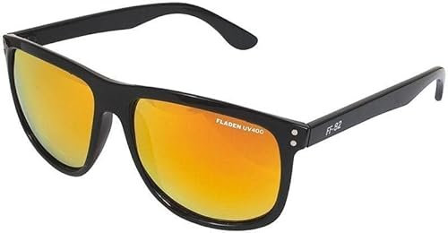 Fladen Polarisationsbrille Urban, Sonnenbrille, 3 Modelle, UV400 Schutz, Verschiedene, Kratzfeste Gläser und Gestelle (orangeverspiegelt)