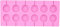 Lot de 12 moules ronds en silicone pour chocolats et chocolats