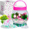 Amitié Lane Einhorn Mini Terrarium Kinder - Nachtlicht Selber Basteln Kinder – Einhorn Bastelset für Mädchen - Geschenke für Mädchen ab 6