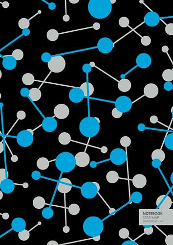 Star Map Notebook - A4: (Dark Edition) Fun notebook 192 lined pages (A4 / 8.27x11.69 inches / 21x29.7cm)