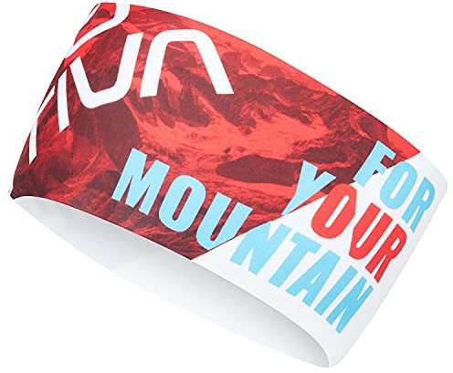 La Sportiva Promo Kopfband, Uni, Erwachsene, Weiß/Hibiskus, Einheitsgröße