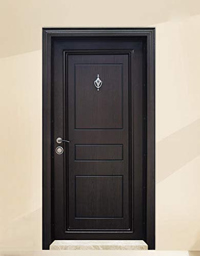 Porta Blindata Economica Per Interno Ed Esterno Cilindro Europeo Portone Per Ingresso Moderno Antracite Con Apertura A Destra O Sinistra PL22 (Apertura interna sinistra)