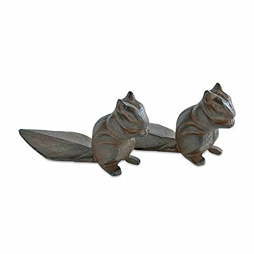 Loberon Lot de 2 cale-Portes Mairana, Marron Vieilli