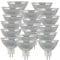 Luminea Gu5.3 LED-Lampen: 18er-Set LED-Spots mit Glasgehäuse GU5.3, 3 W, 250 lm (LED-Leuchtmittel Warmlicht, LED-Lampen für Gu5.3-Fassungen, Deckenlampe)