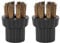 Fdit Steam Mop Brush Head, 2Pcs Brass Brush Head Replacement Parts Accessories for Steam Mop X5