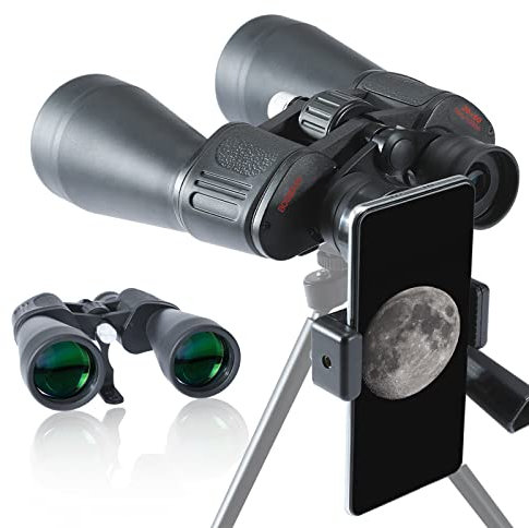 20x60 Hochleistungs-Fernglas für Erwachsene mit Stativadapter, BAK4 Prism, FMC Objektiv, wasserdichtes Fernglas Teleskop für Vogelbeobachtung, Jagd, Sportspiele, Reisen mit Tragetasche und Gurt