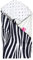 Mother hood mit antiallergischer Füllung, Öko-Tex Standard 100 - VIELE Farben UND Muster (Zebra dunkelblau)