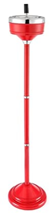 JIANFEI Standaschenbecher, für den Außenbereich, Terrasse, Zigarren-Aschenbecher, hohe Kapazität, für Zuhause, Büro, Hotel (Farbe: Rot, Größe: 16,5 x 79,5 cm)