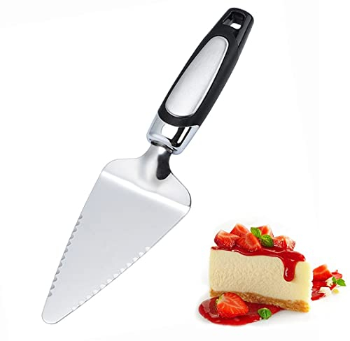 ZMREN Pelle à Tarte en Acier Inoxydable, Pelle à Pizza Couteau à Gâteau, Couteau à Pizza