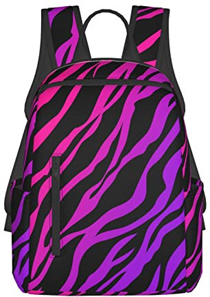 OTRAHCSD Zaino, zebrato tigre leopardato rosa Lightweigh zaino per uomo donna, zaino casual per escursionismo, campeggio, viaggi, all'aperto, Come mostrato, Taglia unica