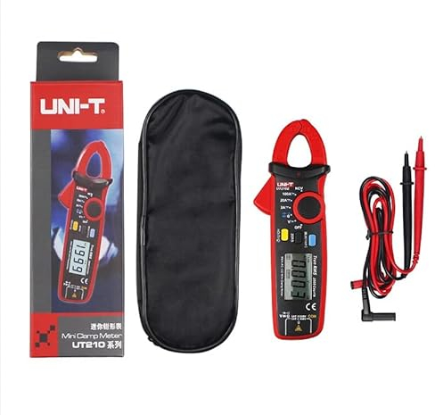 UNI-T UT210D AC/DC 200A True RMS Auto-Range Digital Multimeter Voltage Current Clamp Meter with Capacitance Temperature (F/C) Resistance Measurement Tester Detector