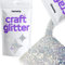 Hemway Craft Glitter - Mother of Pearl Iridescent | 100g Multi Size Metallic Sequin Flakes for Resin & Epoxy Crafts | Supplies for Tumblers, Cards, Jewellery, Candle, Hair, Face, Body & Nail Art