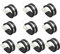 NICAVKIT 10pz 26mm fascette fermacavo in gomma, Foderato in gomma P clips Morsetto per cavi, Gomma fascette stringitubo fascette fermacavi kit acciaio inox