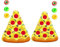 JUNZAI Wasser HäNgematte, Pizza Luftmatratze Pool, Mit 3/6 GeträNkehaltern WasserhäNgematte Erwachsene FüR Kinder Und Erwachsene,2PCS