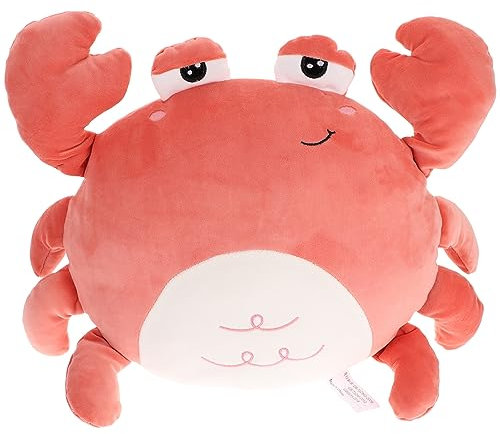 TOYANDONA Cartoon Krabbenpuppe Plüsch Kuscheltier 45cm Aus Weichem Material Als Sofakissen Und Wohndeko Für Kinder Und Zuhause
