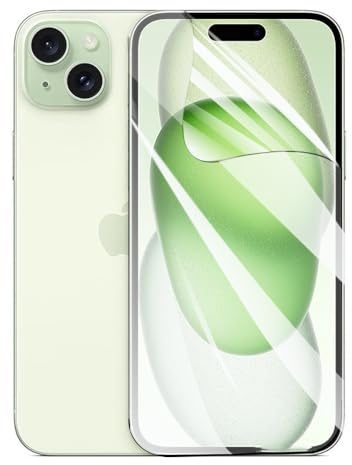 TMahhbid 2 piezas Película de Hidrogel para iPhone 15 Plus (6.70 inch) | Protector de Pantalla de TPU Suave, HD Anti-Arañazo, Sin Burbujas Película Protectora