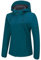Outdoor Ventures Veste softshell imperméable et respirante pour femme - Veste demi-saison coupe-vent - Veste fonctionnelle avec capuche, Cyan foncé, XL
