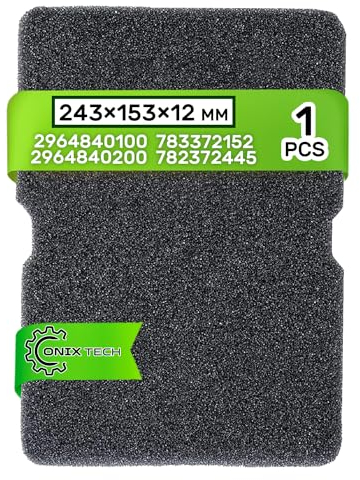 Spugna Filtro Asciugatrice in Dimensioni 245 x 155 x 11 mm Codice Originale 782372445 782372152 per Smeg 2964840100 2964840200 per Beko per Arcelik - ONIX TECH