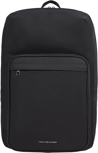 Tommy Hilfiger Herren Rucksack Square Elegant, Schwarz (Black), Einheitsgröße