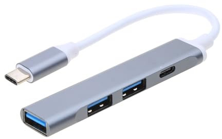 JSZDFSV Adaptateur USB 4 en 1 pour périphériques USB souris clavier téléphone tablettes alliage d'aluminium