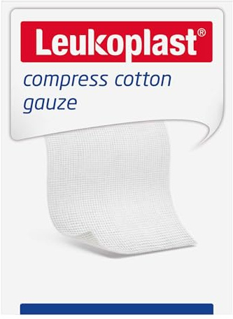 Leukoplast Mullkompressen 10 x 10 cm, compress cotton gauze, steril, 25 x 2 = 50 Stück