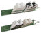 MYWIRE® Elegantes Schuhregal Metall (Resedagrün 2er Set) „INN“ – Moderne Schuhaufbewahrung Schuhablage im eleganten Look – hochwertiger Schuhorganizer stabil und robust – in Österreich produziert